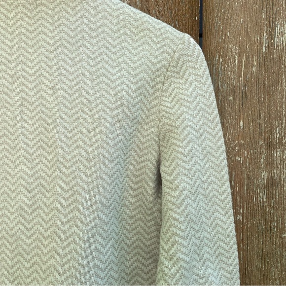 ADRIENNE VITTADINI Womens Cream Tan Open Front Wool Cardigan Size Small - Picture 11 of 13